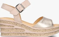 roségouden gabor sandalen met hak 651