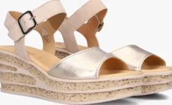 roségouden gabor sandalen met hak 651