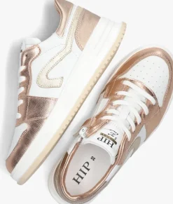 roségouden hip lage sneakers h1115