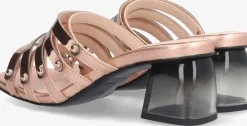 roségouden jan jansen sandalen met hak transparant mule