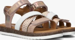 roségouden jochie & freaks platte sandalen christel