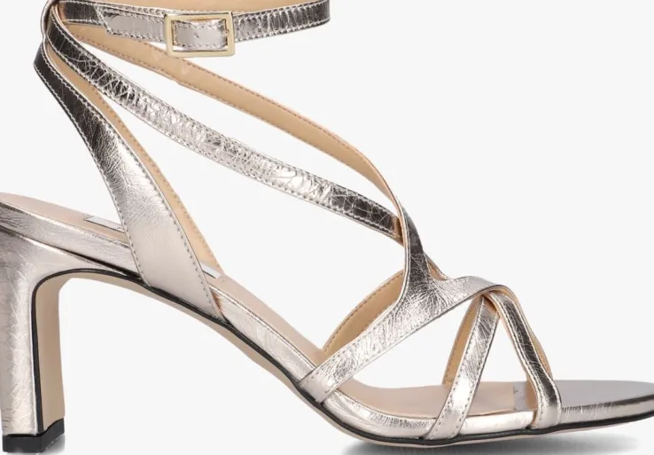 roségouden notre-v sandalen met hak 42527