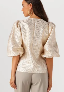 roségouden nukus top mirthe top shiny