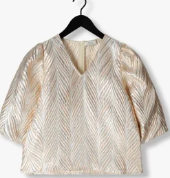 roségouden nukus top mirthe top shiny