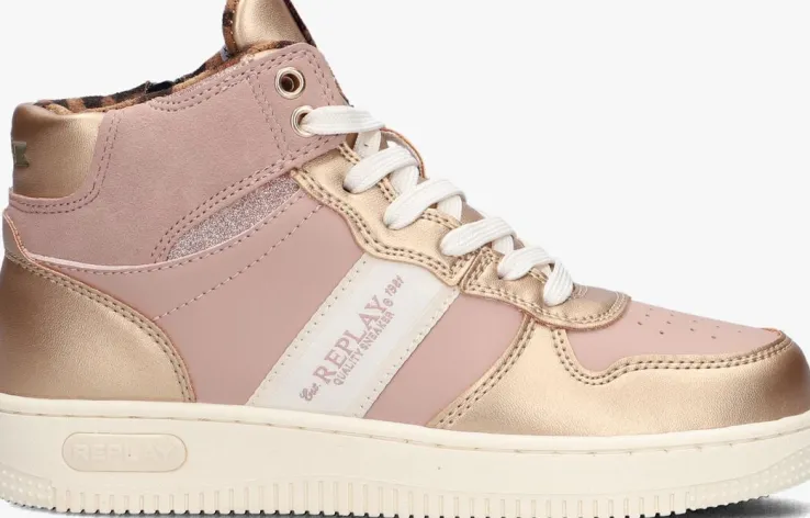 roségouden replay hoge sneakers epic jr boot girl 4