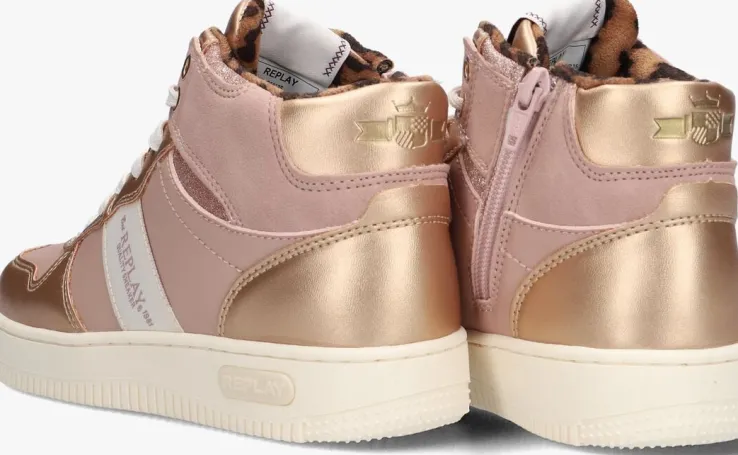 roségouden replay hoge sneakers epic jr boot girl 4