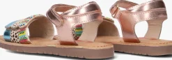 roségouden shoesme platte sandalen ca25s042