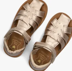 roségouden shoesme platte sandalen cs24s017