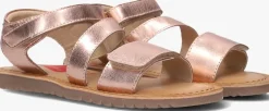 roségouden shoesme platte sandalen ca25s043