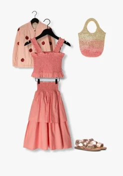 roségouden shoesme platte sandalen ca25s043