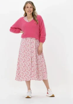 roze american dreams trui silja v neck knit