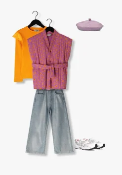 roze ammehoela gilet meesje