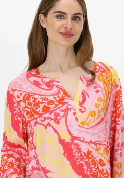 roze ana alcazar midi jurk tunic dress okotex 100 fsc