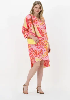 roze ana alcazar midi jurk tunic dress okotex 100 fsc