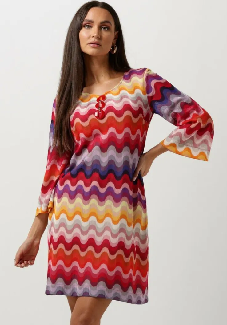 roze ana alcazar mini jurk tunic dress swing