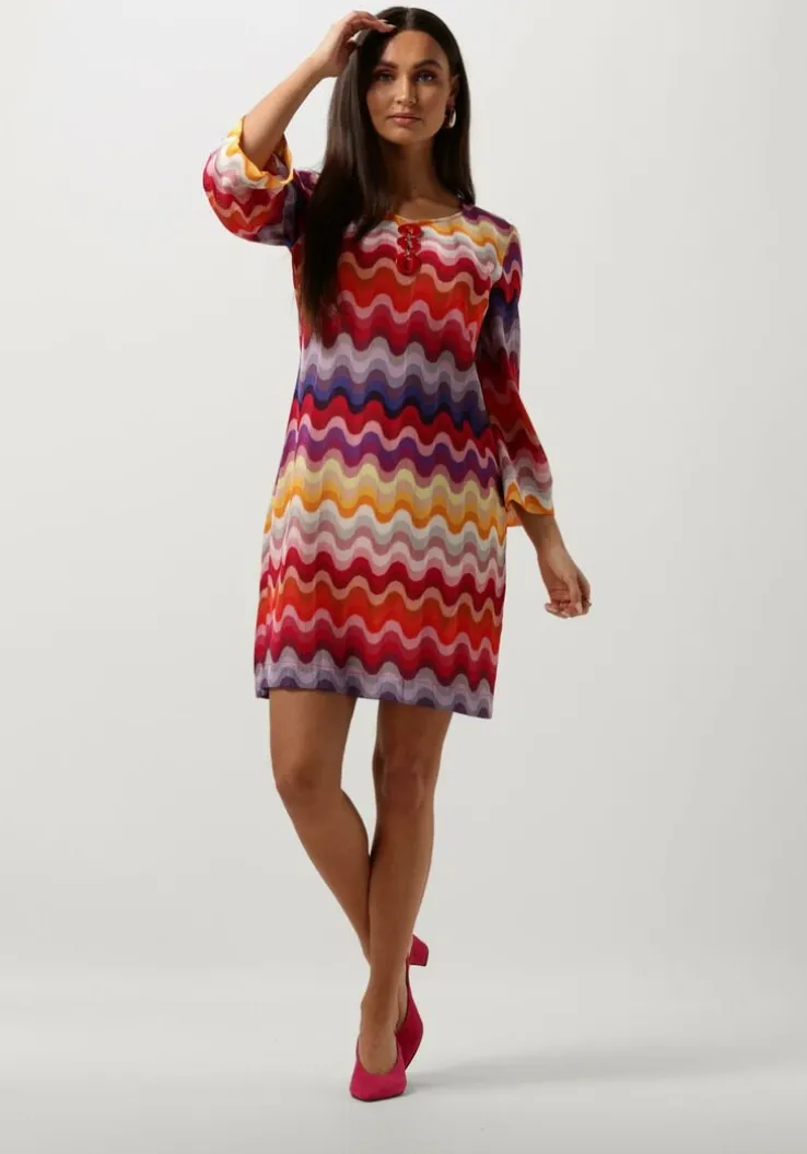 roze ana alcazar mini jurk tunic dress swing