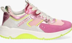 roze braqeez lage sneakers francis flow