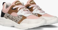roze braqeez lage sneakers renee run