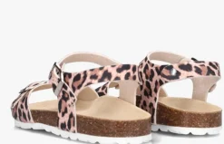 roze braqeez platte sandalen sally spain