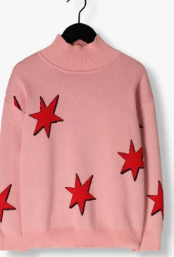 roze carlijnq sweater stars-sweater turtleneck