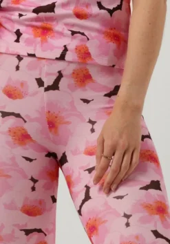 roze catwalk junkie flared broek tr peony