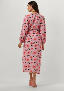 roze catwalk junkie maxi jurk dr peony wrap