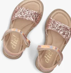 roze clic! platte sandalen 9185