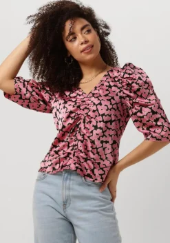 roze co'couture blouses flashy heart drape blouse