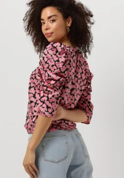 roze co'couture blouses flashy heart drape blouse