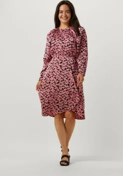 roze co'couture midi jurk flashy heart dress
