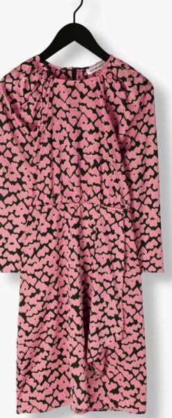 roze co'couture midi jurk flashy heart dress