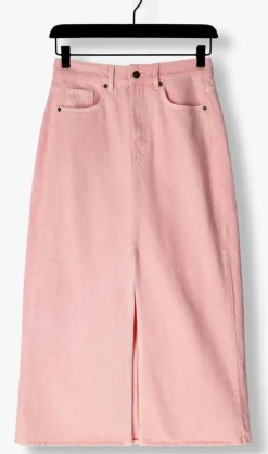 roze co'couture midirok vika dye slit skirt