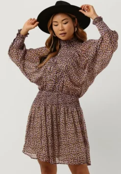 roze co'couture mini jurk nadia pleat dress