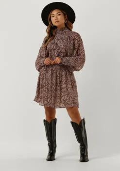 roze co'couture mini jurk nadia pleat dress