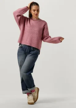 roze co'couture trui row box o-knit