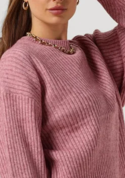 roze co'couture trui row box o-knit