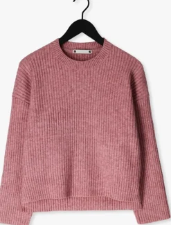 roze co'couture trui row box o-knit
