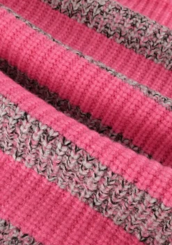 roze co'couture trui row melange stripe knit