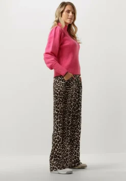 roze co'couture trui row puff rib knit