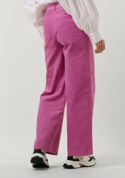 roze co'couture wijde broek flash corduroy pants