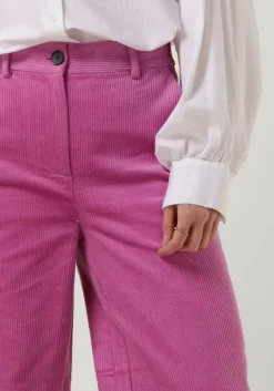 roze co'couture wijde broek flash corduroy pants