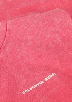 roze colourful rebel mini jurk tropical beach tour acid wash padded dress sl
