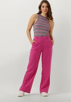 roze colourful rebel pantalon rus uni straight pants