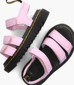 roze dr martens sandalen klaire k