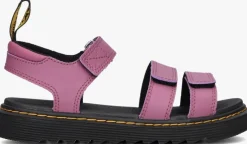 roze dr martens sandalen klaire k