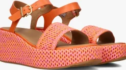 roze fitflop sandalen met hak jg1