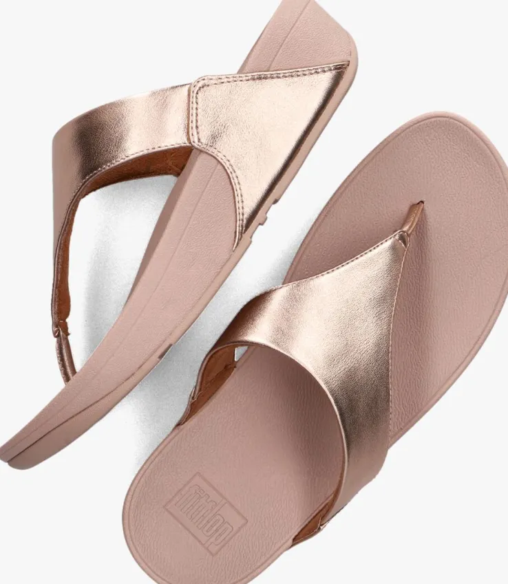 roze fitflop slippers lulu leather toe-post