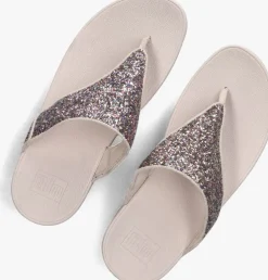 roze fitflop slippers lulu glitter toe-post
