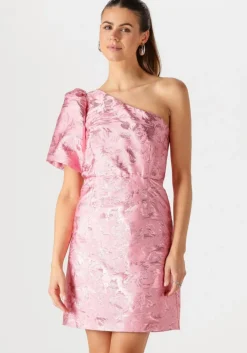 roze freebird mini jurk dania lurex