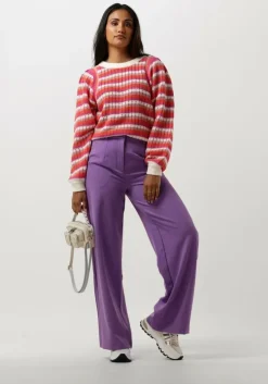 roze freebird trui knit-point-stripe-cot-23-1